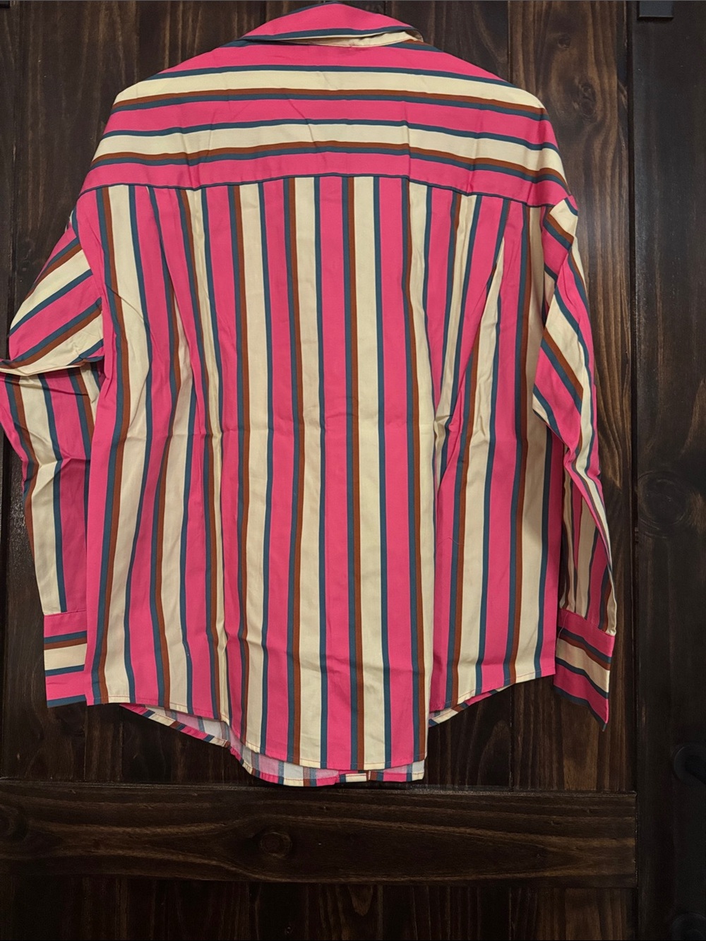 Poplin Shirt
Pink combo striped button down. - Picture 4 of 5